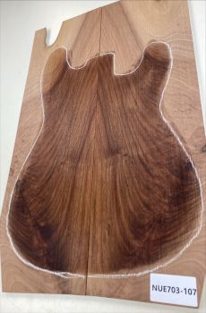 Preview: Top Nussbaum, europ., strukturiert 2-tlg. 8mm Einzelstück #107